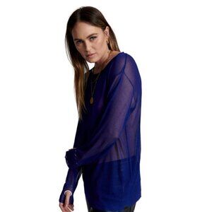 One Teaspoon Amity‎ LS Sweater Cobalt S